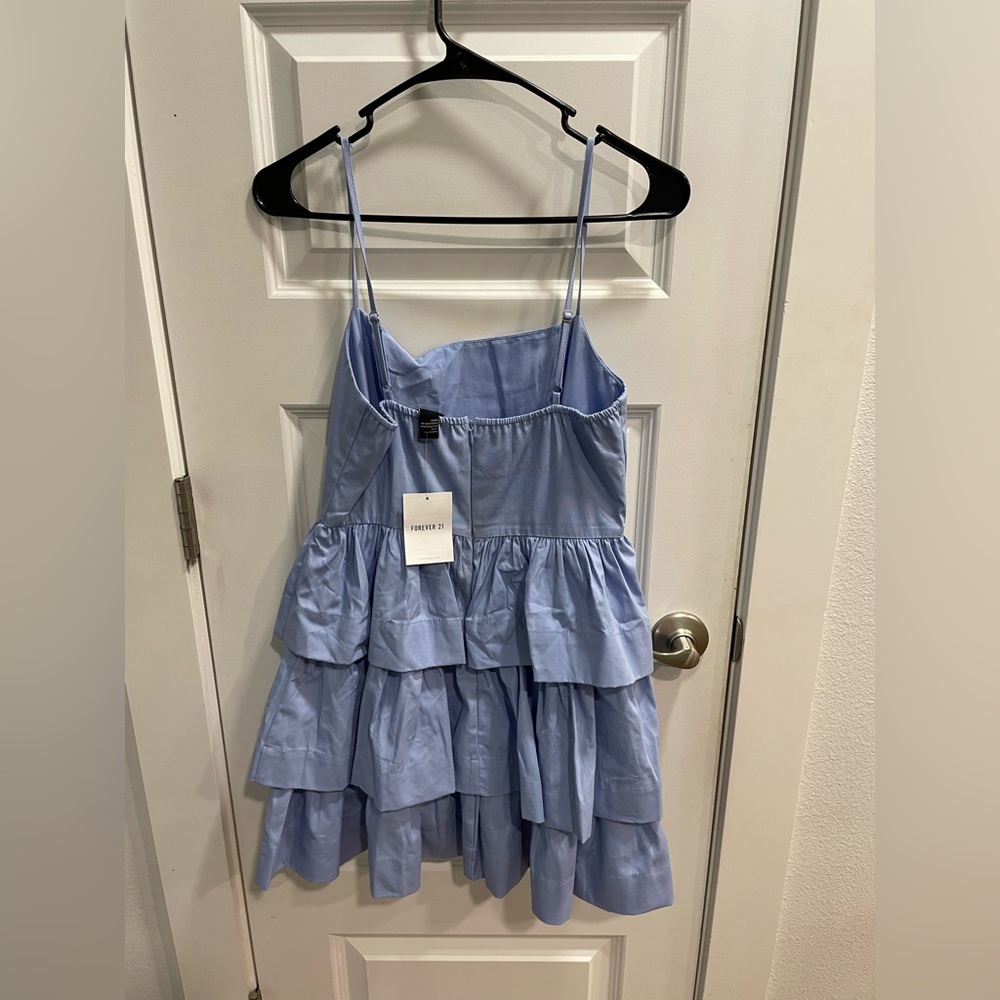 Blue Ruffle Dress - Picture 2 of 4